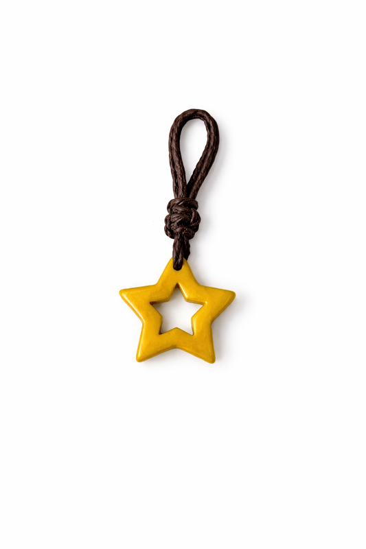 Yellow Star Pendant – Tagua