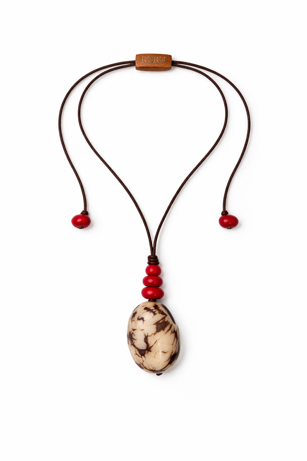 Esencia Red Pendant Necklace