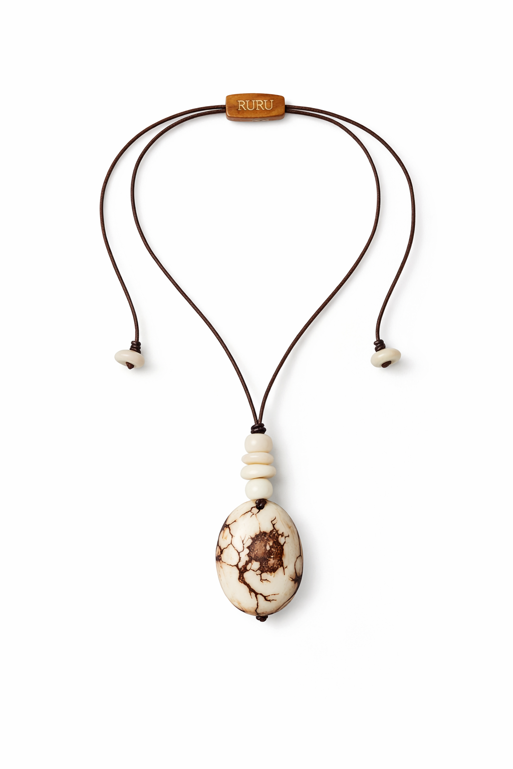 Esencia White Pendant Necklace