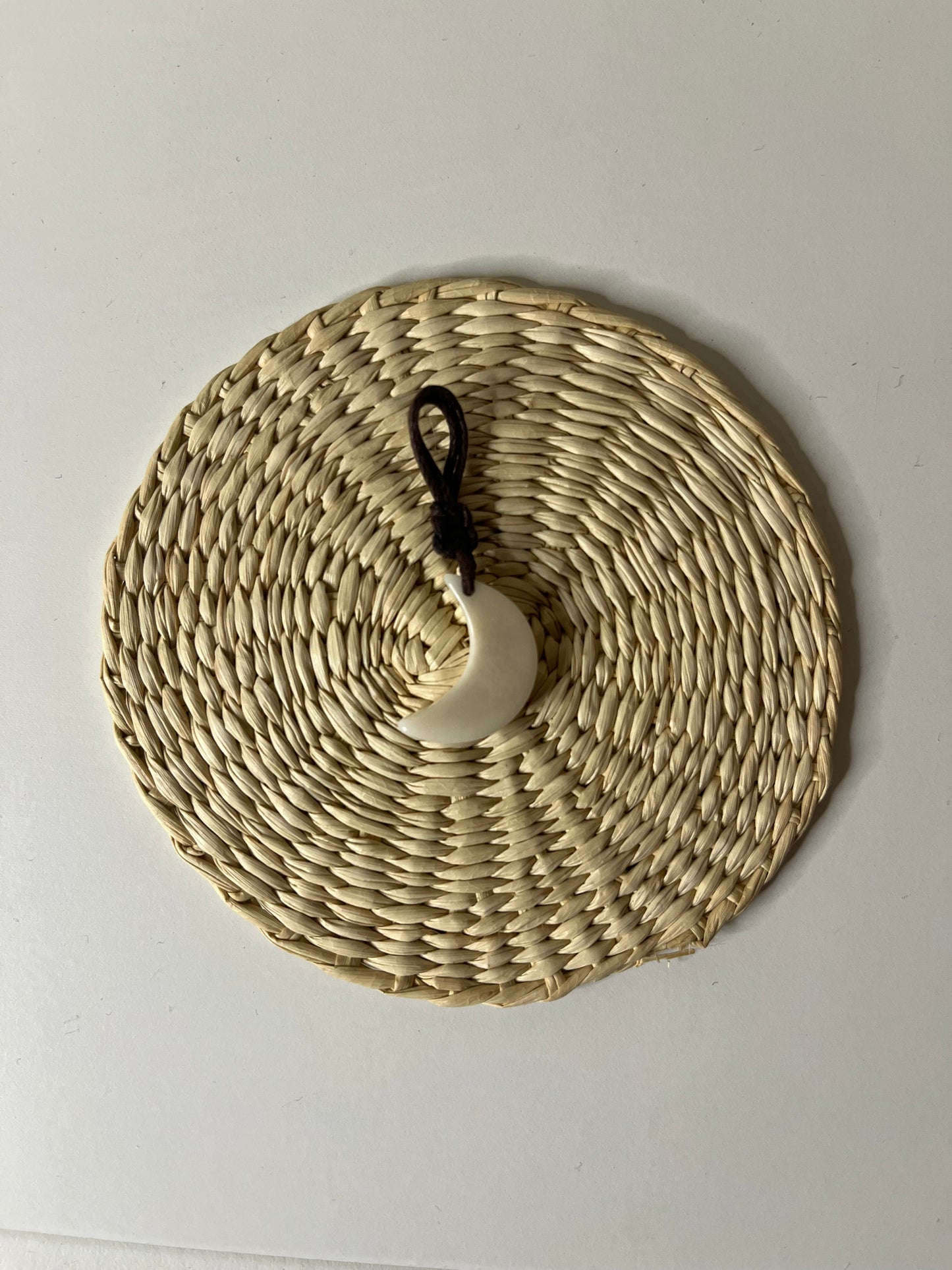 White Moon Pendant – Tagua