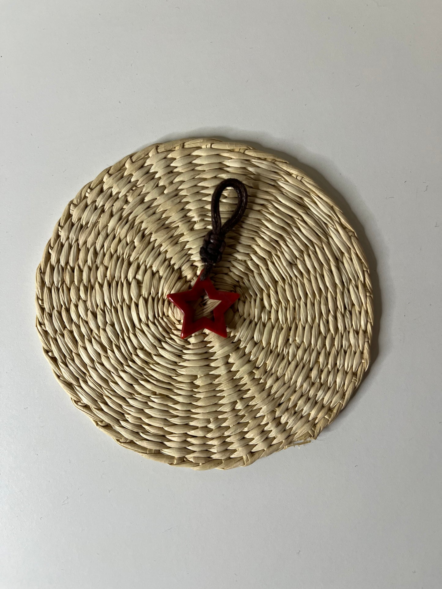 Red Star Pendant – Tagua