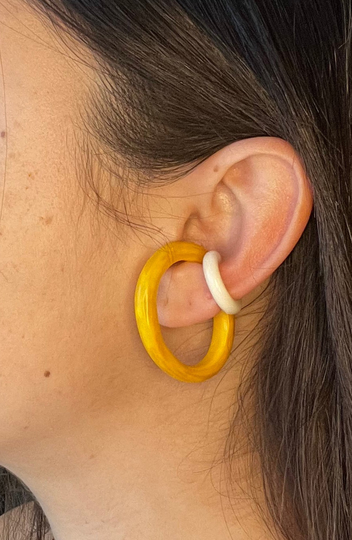 Oval Tagua EarCuff