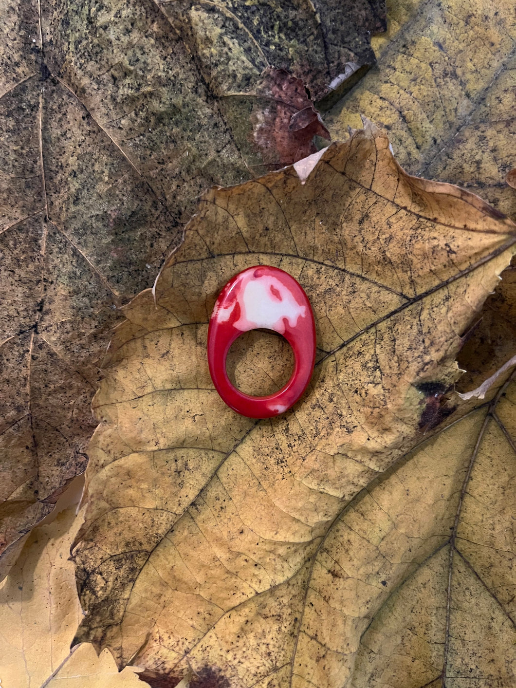 Marbled Terracotta Pacha Ring