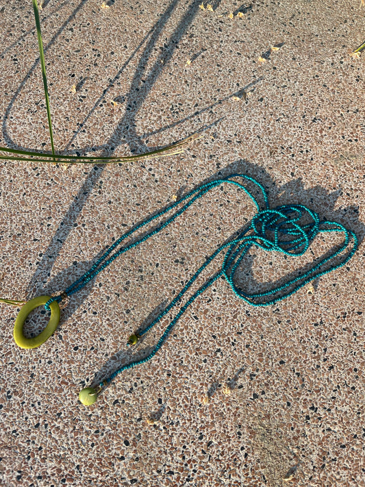 Senda Blue Necklace-Belt