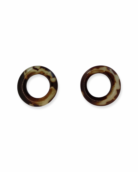 Raíces Marbled Brown Accessory Hoop