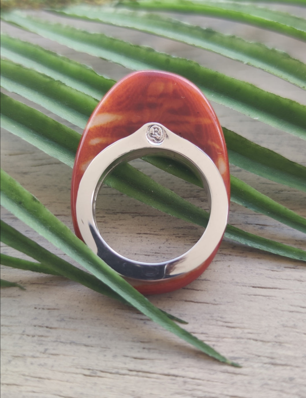 Raíces Marbled Terracotta Ring